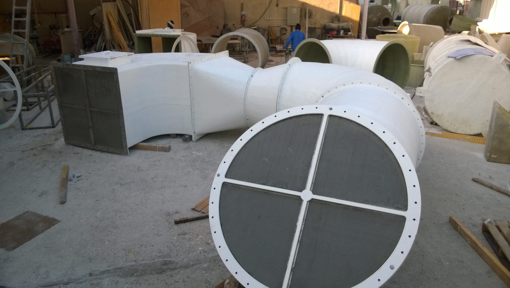 Fiberglass Duct Systems | PP FRP Ducts Manufacturer | Busubait